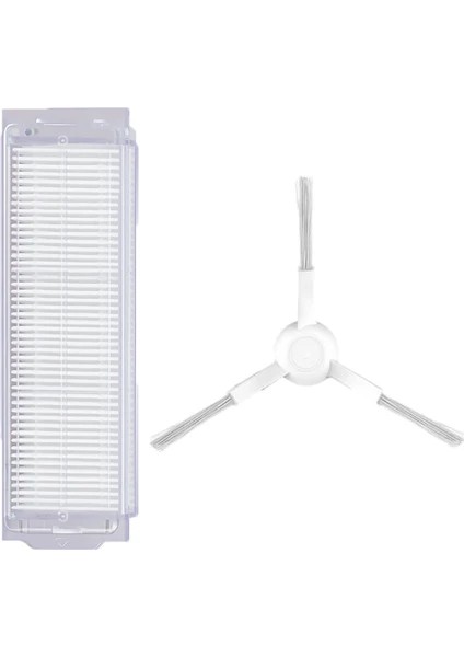Xiaomi Mop Pro (STYTJ02YM) Uyumlu 2 Parça Yedek Beyaz Filtre Fırça Seti