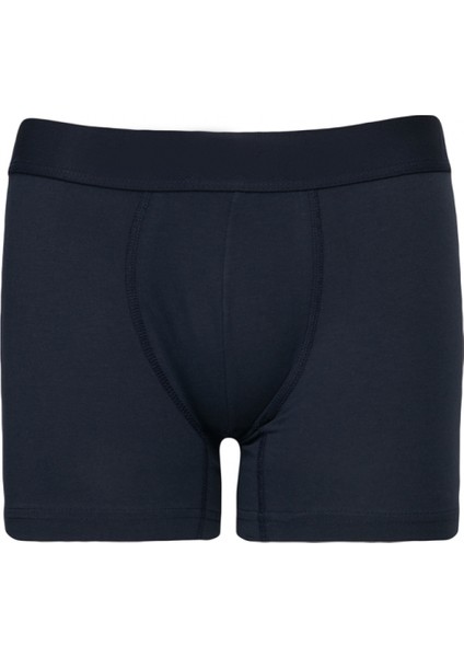 Erkek Gri-lacivert 3lü Pamuklu Esnek Boxer Paketi modelleri