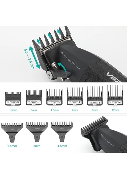 Farissu V-6740S3 Profesyonel Kablosuz Saç ve Sakal Kesme Makinesi – 3 In 1 Tıraş Seti fırsatları