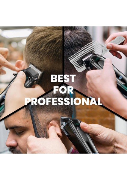 Farissu Profesyonel Şarjlı Saç Kesme Makinesi - 200 Dakika Çalışma Süresi, 7000 Rpm Motor ve 8li Tarak Seti fırsatları
