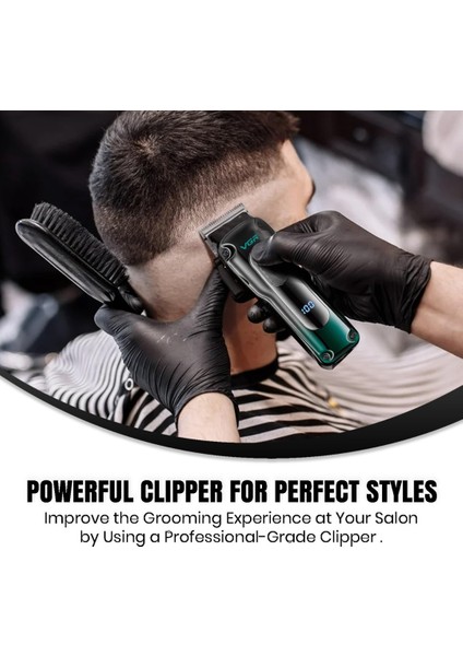 Farissu Profesyonel Şarjlı Saç Kesme Makinesi - 200 Dakika Çalışma Süresi, 7000 Rpm Motor ve 8li Tarak Seti