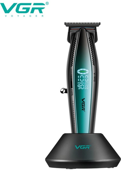 Farissu Vgr V-992 Profesyonel 9000 Rpm Yüksek Hız Metal Gövde Şarjlı Saç ve Sakal Çizim Makinesi