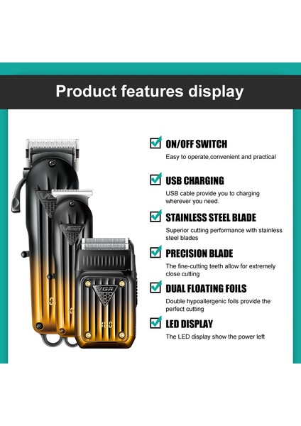 Farissu Vgr V-644 Profesyonel 3ü 1 Arada Şarjlı Bakım Seti - Saç, Sakal ve Sıfırlama Tıraş Makinesi modelleri