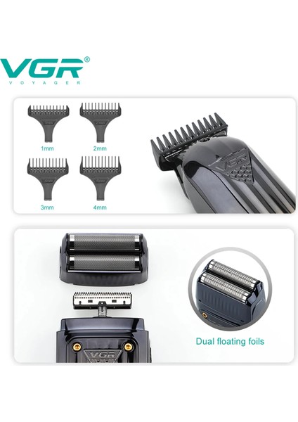 Farissu Vgr V-644 Profesyonel 3ü 1 Arada Şarjlı Bakım Seti - Saç, Sakal ve Sıfırlama Tıraş Makinesi fırsatları