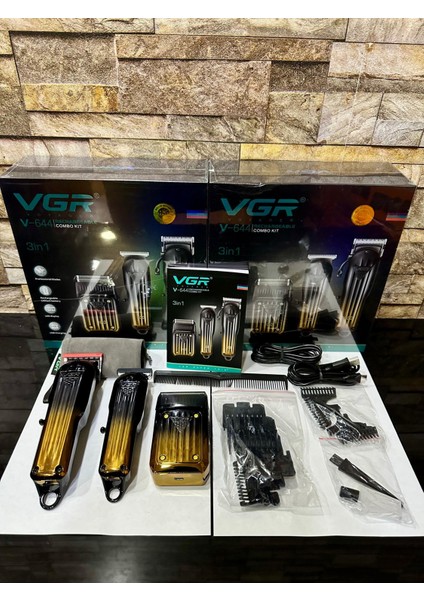 Farissu Vgr V-644 Profesyonel 3ü 1 Arada Şarjlı Bakım Seti - Saç, Sakal ve Sıfırlama Tıraş Makinesi