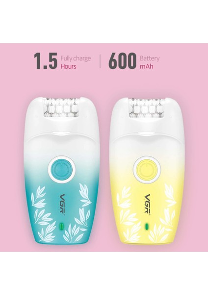 Farissu Vgr V-738 Profesyonel Kadın Epilatörü – LED Işıklı, 18 Cımbızlı, 2 Hız Ayarlı ve USB Şarjlı Kablosuz fırsatları