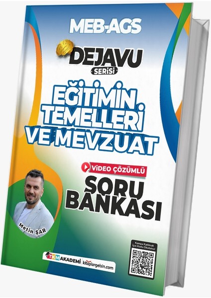 2026 Ags Eğitimin Temelleri ve Mevzuat Video Çözümlü Soru Bankası – Metin Şar