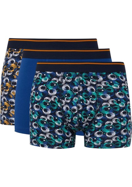 Regular Fit Baskılı 3'lü Boxer