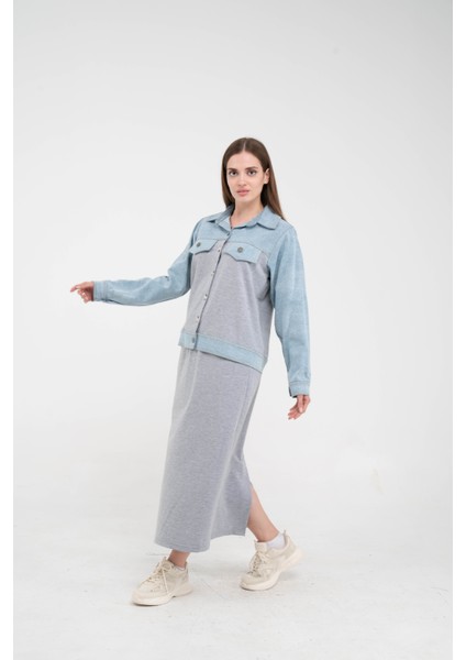 Kot Detaylı Ikili Takım K1723 fırsatları