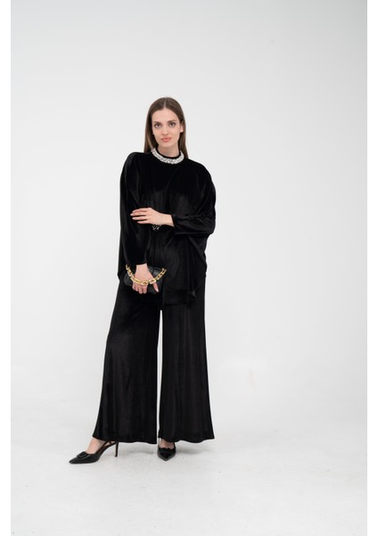 Taş Detaylı Kadife Takım K8048