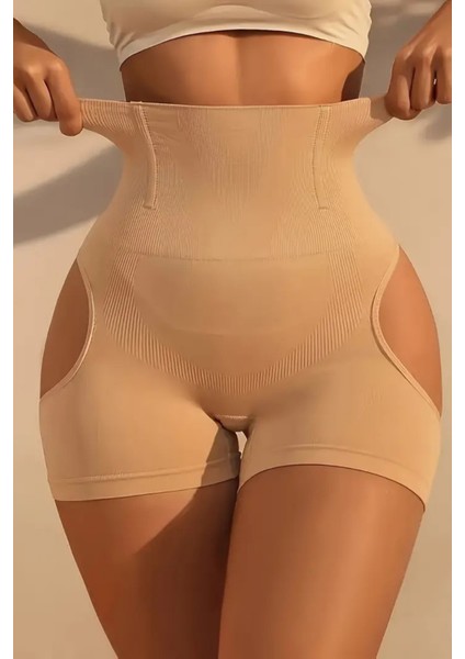 1 Adet Kadınlar Için Yüksek Bel Karın Kontrolü Kaldırıcı, Dikişsiz Örme Kumaş, Orta Destek, Asimet modelleri