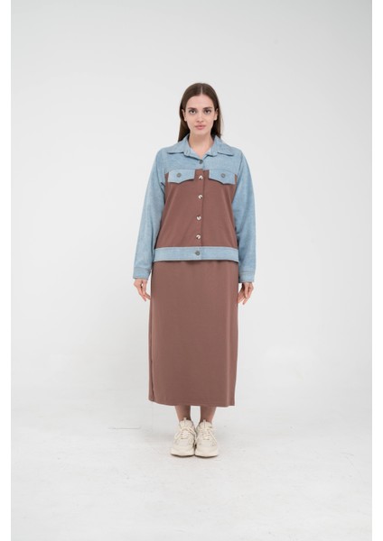 Kot Detaylı Ikili Takım K1723 fırsatları