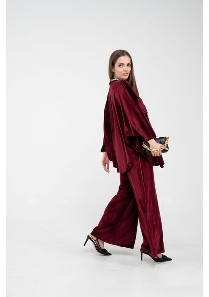 Taş Detaylı Kadife Takım K8048 indirimleri