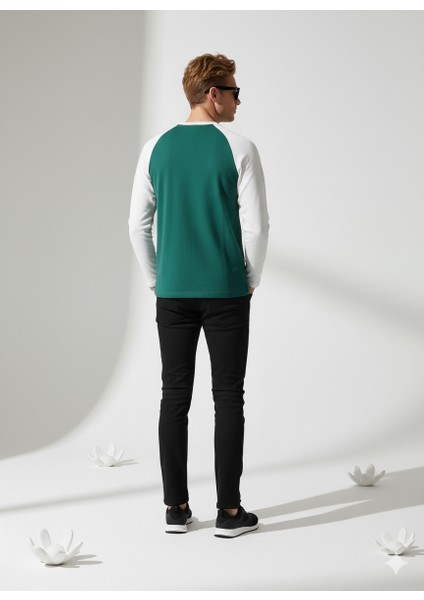 Erkek Relax Fit Rahat Kesim Pamuklu Yumuşak Dokulu Bisiklet Yaka Sweatshirt modelleri