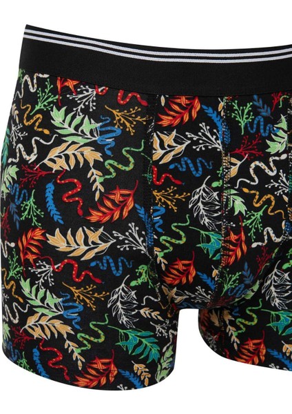 Regular Fit Hayvan Baskılı 3'lü Boxer