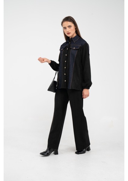 Kadife Jean Detaylı Ikili Takım K1744 fiyatları