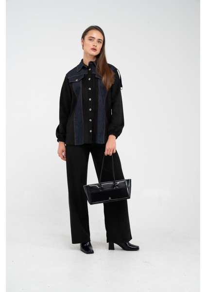 Kadife Jean Detaylı Ikili Takım K1744 indirimleri