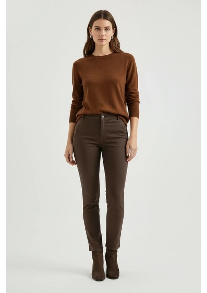 Dar Kesim Kanvas Pantolon