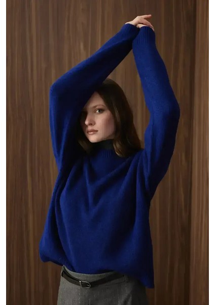 Basic Triko Kazak - Saks