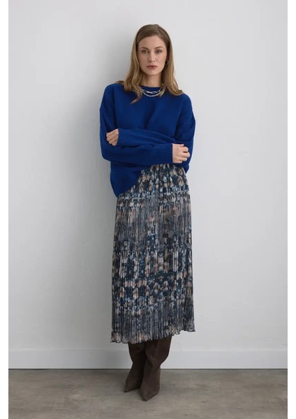 Basic Triko Kazak - Saks indirimleri