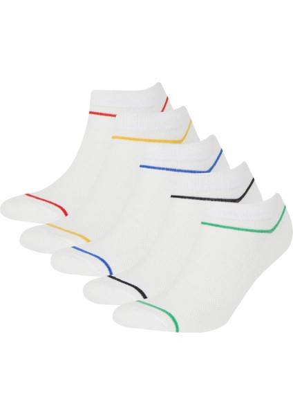 Erkek 5'li Pamuklu Patik Çorap D9959AXNS