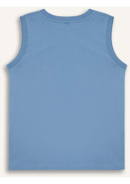 Erkek Çocuk Bisiklet Yaka Baskılı Atlet E0192A825HS