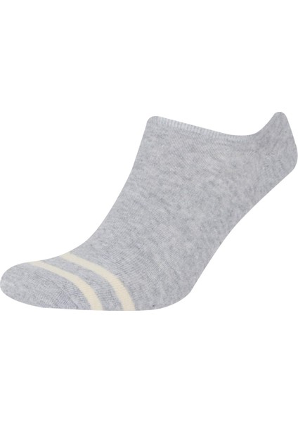 Erkek 3'lü Pamuklu Sneaker Çorap D9950AXNS