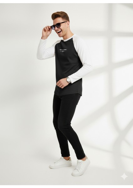 Erkek Relax Fit Rahat Kesim Pamuklu Yumuşak Dokulu Bisiklet Yaka Sweatshirt fiyatları