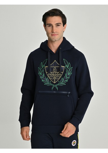 Erkek Kolej Çelenk Logolu Sweat