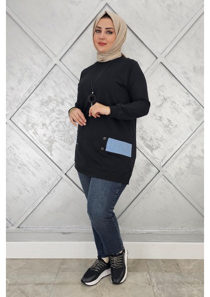 Kadın Kombin Detaylı Tesettür Tunik