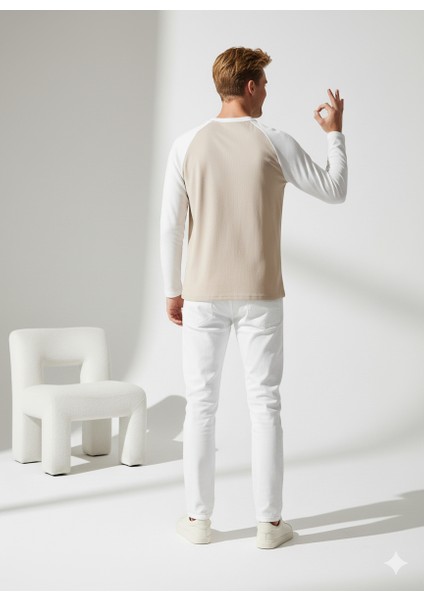 Erkek Relax Fit Rahat Kesim Pamuklu Yumuşak Dokulu Bisiklet Yaka Sweatshirt modelleri