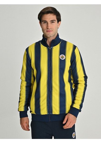 Erkek Trıbun Çubuklu Peluş Çift Taraf