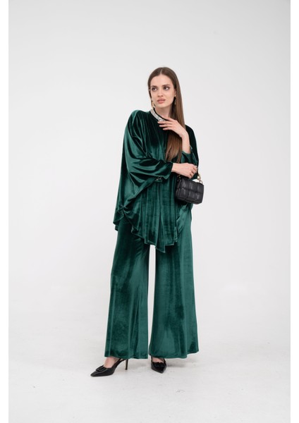 Taş Detaylı Kadife Takım K8048