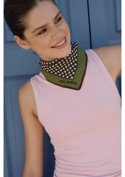 Desenli Modal Fular Classic Yeşil fiyatları