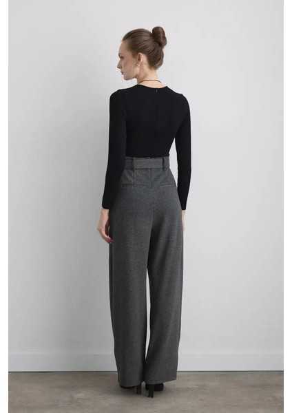 Beli Kemerli Viskon Tulum - Siyah indirimleri