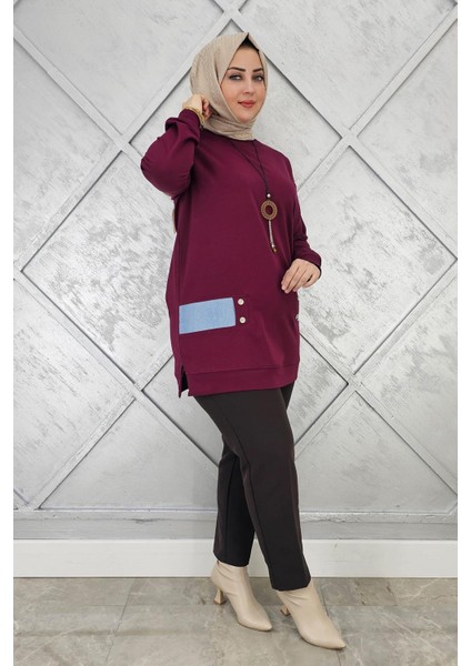 Kadın Kombin Detaylı Tesettür Tunik
