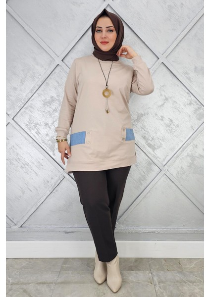 Kadın Kombin Detaylı Tesettür Tunik modelleri