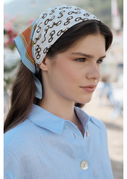 Desenli Modal Fular Retro