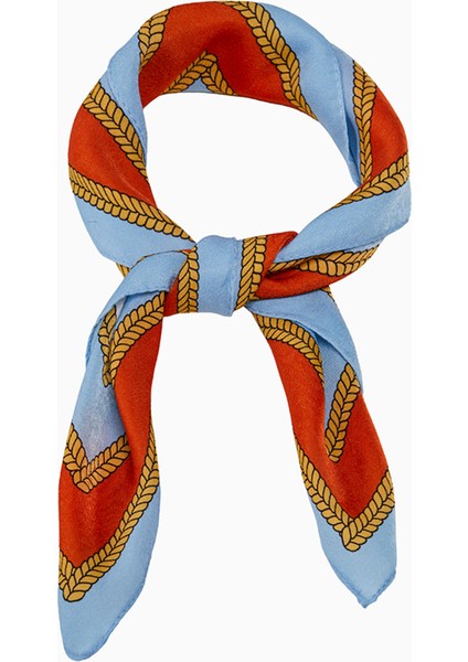 Desenli Modal Fular Retro modelleri