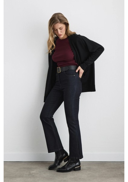 Rahat Kesim Yünlü Triko Hırka - Siyah modelleri