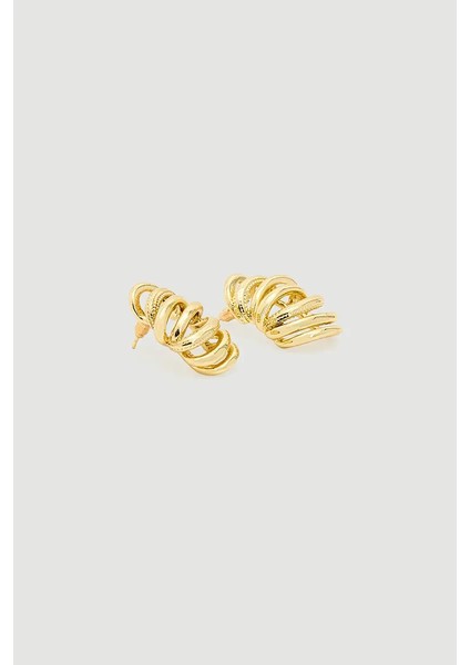 Sarmal Halka Küpe - Gold fiyatları