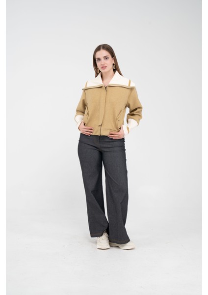 Oversize Fermuarlı Sweat Ceket K1720