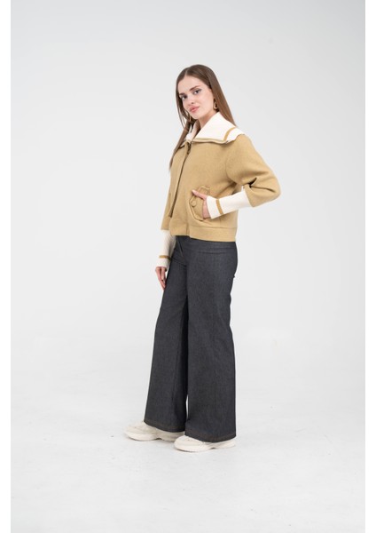 Oversize Fermuarlı Sweat Ceket K1720 modelleri