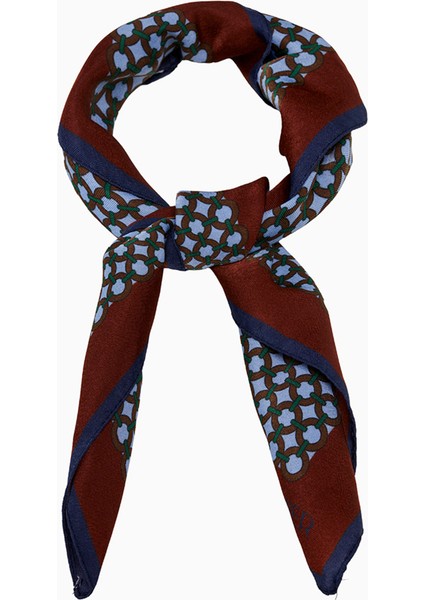 Desenli Modal Fular Classic Lacivert indirimleri