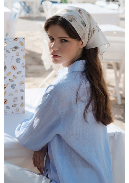 Desenli Modal Fular Seaside fiyatları