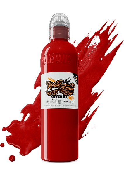 Straight Red - World Famous Ink Dövme Boyası - 4OZ/120ML