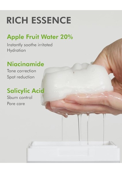 Elma Özlü Gözenek Temizleyici Aydınlatıcı Peeling Tonik Toner Pedi 80 Adet fırsatları