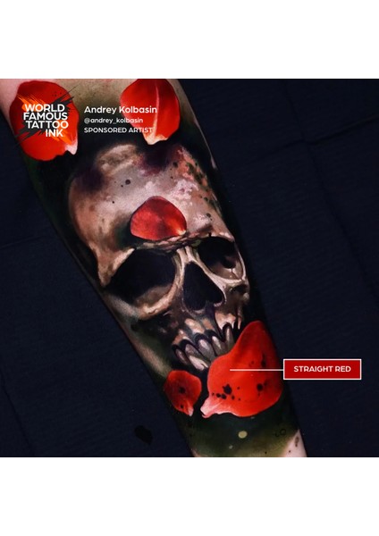 Straight Red - World Famous Ink Dövme Boyası - 4OZ/120ML fırsatları