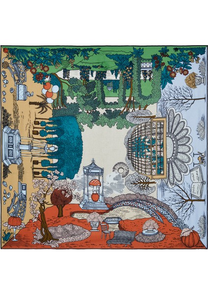 Desenli Modal Fular Babil modelleri