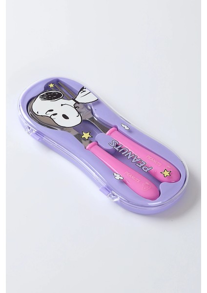 Snoopy Lisanslı Vintage Serisi Çatal Kaşık Seti (Mor) fiyatları